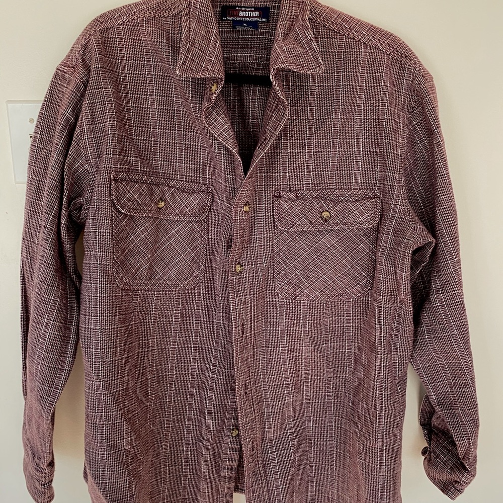 Vintage Plaid Flannel Long Sleeve Top